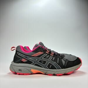 ASICS Gel Venture 7 Gray Black Trail Running Shoes 1012A476 Women’s Size 8.5